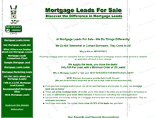 Tablet Screenshot of mortgageleadsforsale.com